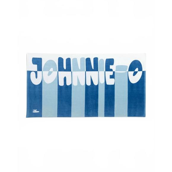 NEW JOHNNIE-O block letter towel in laguna blue - Picture 1 of 2